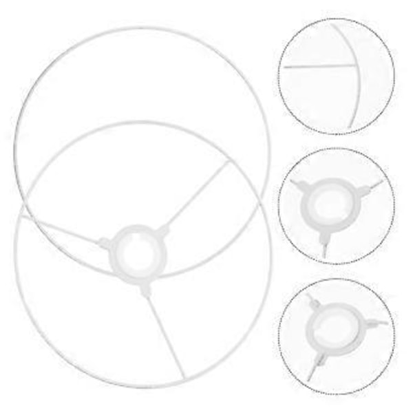 1 Set Varjostimen runko 25cm Kattokruunu Lampun kiinnitysrengas Tee-se-itse Rumpurengas Lampunvarjostin