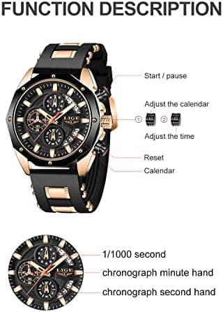 Herre-ur Mode Chronograf Rustfrit Stål Vandafvisende Analog