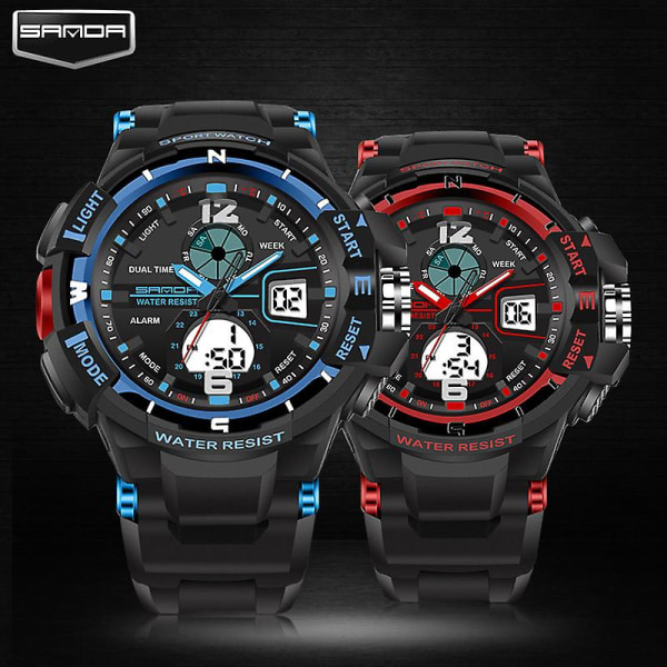 Mote Digital Sports Japan Army Military Watch for Menn - 30ATM Vannbestandig