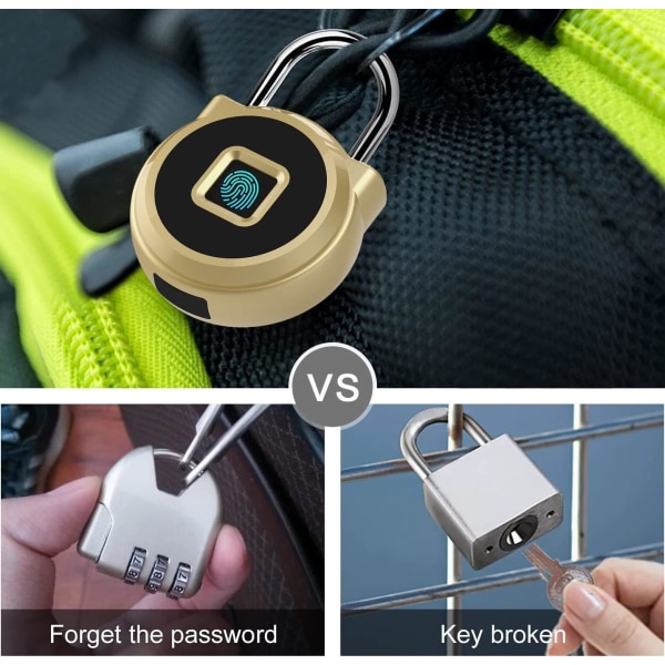 Gym Locker Hengelås, Fingeravtrykk eller Fjernstyrt Autorisert Opplåsing, Unlo
