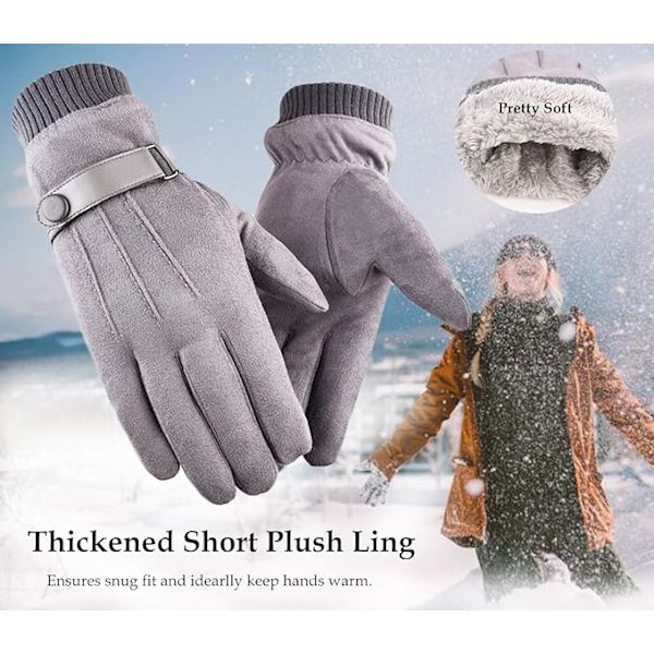 Vinter Varma Touchscreen Handskar för Män Kvinnor Termisk Mocka Fleece