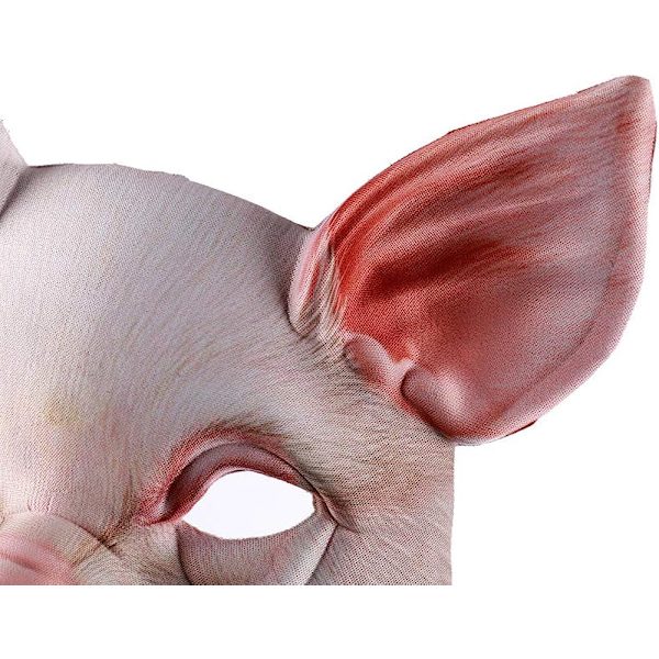 1 kpl puoli kasvot eläin naamio sika naamio kauhu sika naamio Halloween puku juhlat Cosplay rekvisiitta (valkoinen sika naamio)