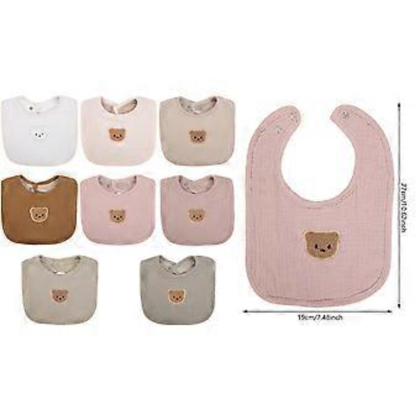 Nyfödda Baby Haklapp Mjuk & Bekväm för Matning och Dregel Skydd Spädbarn Salivhandduk för Småpojkar Flickor WW942 WW942