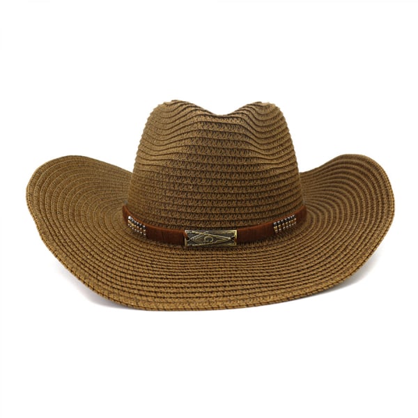 Cowboy-hattu naisten miesten länsihattu leveälierinen hihna