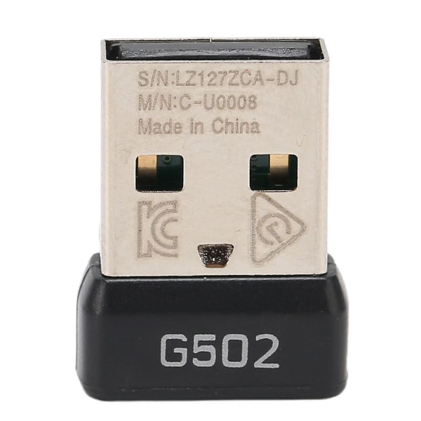 USB -mottagare 2,4ghz Trådlös stabil signal Liten bärbar Slitstark Abs metallmusadapter för G502 Lightspeed-mus