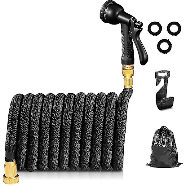Joustava vesiletku 50ft 15m, Premium Garden Hose Joustava, Laajennettava