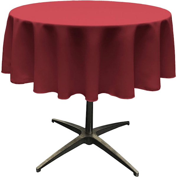 Rund duk, polyester, engangsfargede duker