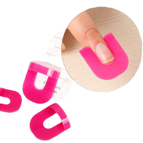 Manicure Anti-overflow Cover Neglelak Skabeloner Kit 52 Stykker Neglelak Skabelon Genanvendelige Neglekunst Tip Beskyttere