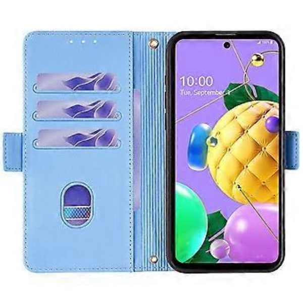 Plånboksfodral för LG K52 RFID-skydd PU Läder Crossbody Telefonfodral Style A