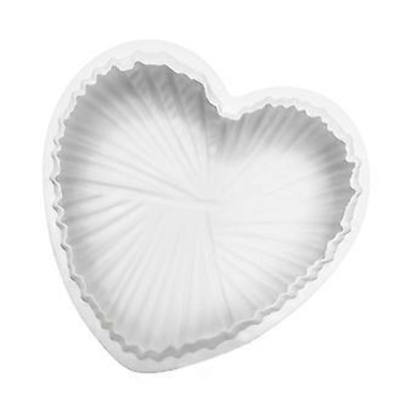Kageform Bageværktøjer Silikon Kærlighedskageform Chokoladeform (1 stk., Sølv)