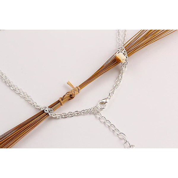 Kvinners Dame Mote Multilayer Choker Anheng Halskjede Jul Gave Boho Smykker（Gull）
