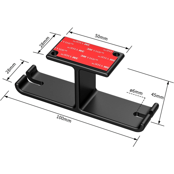 Spillestativ for hodetelefoner, dobbelt hodetelefonstativ - Bærbar aluminium Unive