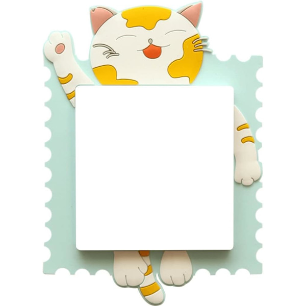 1PC Fortune Cat Switch Väggklistermärke Söt Cartoon Power Outlet Sti