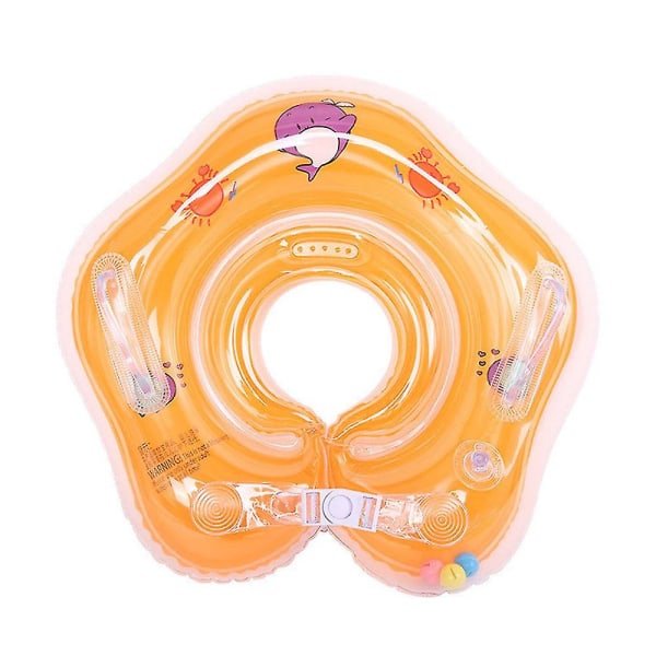 Baby Svømme Float Oppustelig Baby Svømme Ring Baby Svømme Ring（Orange）