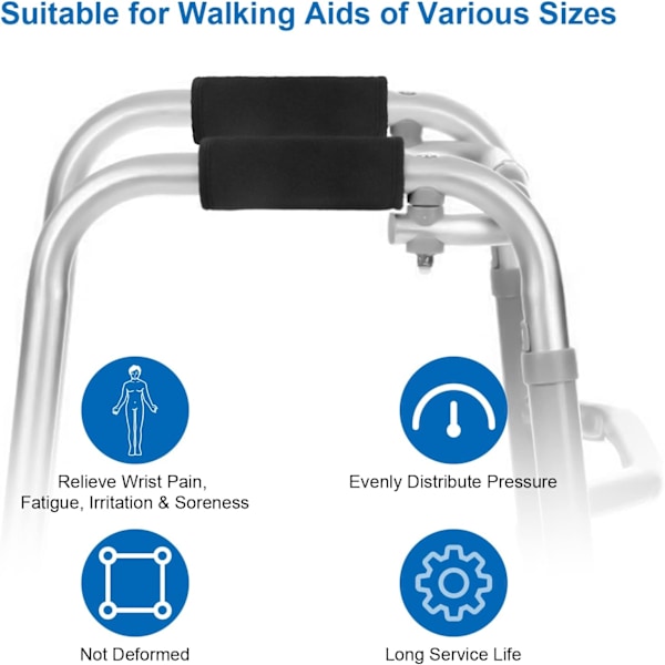 2-pakning med håndtakstrekk for rullator, Coldairsoap rullatorputehåndtak