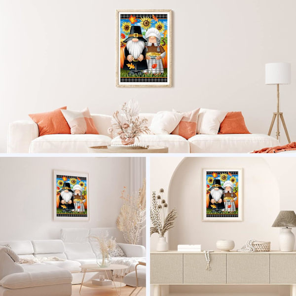 30*40cm Dvärg Diamantmålning Kits Vuxna, Solrosor Diamantkonst