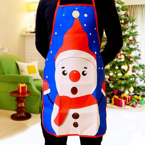 Jultomte köksförkläde justerbart matlagningsförkläde kök