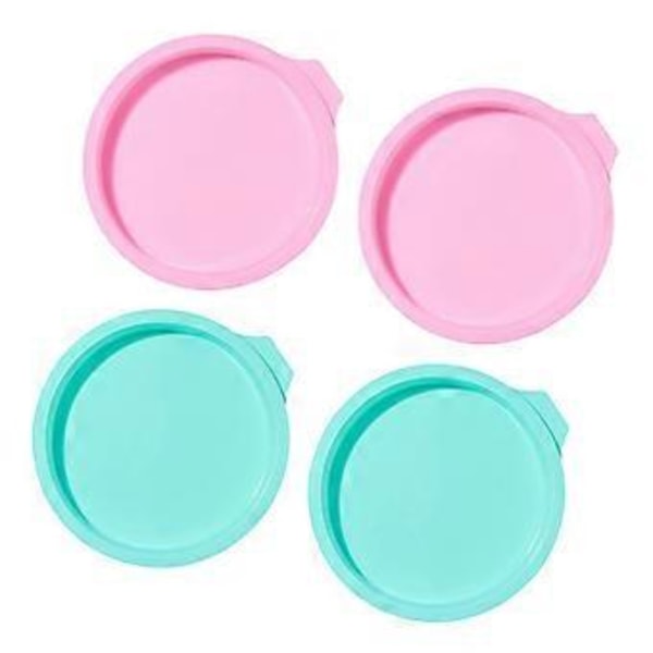 Silikon Kageform Regnbue Mousse Lagdelt Rund Kage Bagetilbehør Bageform (4 stk)