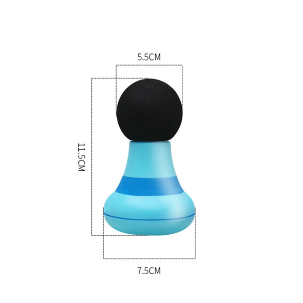 Ett blått (dubbel knapp enkel läge) mini fasciainstrument H