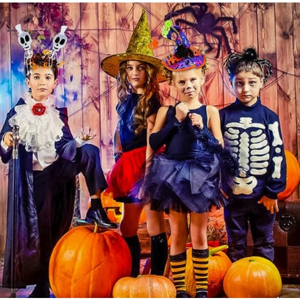 Musta+Punainen Demoni Härän Sarvi Pääpanta 2 KPL Halloween Puku Pääpanta