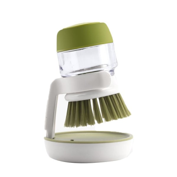 Tvåldoseringsbricka Borste Grön 1-delad kökshandborste för rengöring av tallrikar Krukor och diskbänkar - One Size