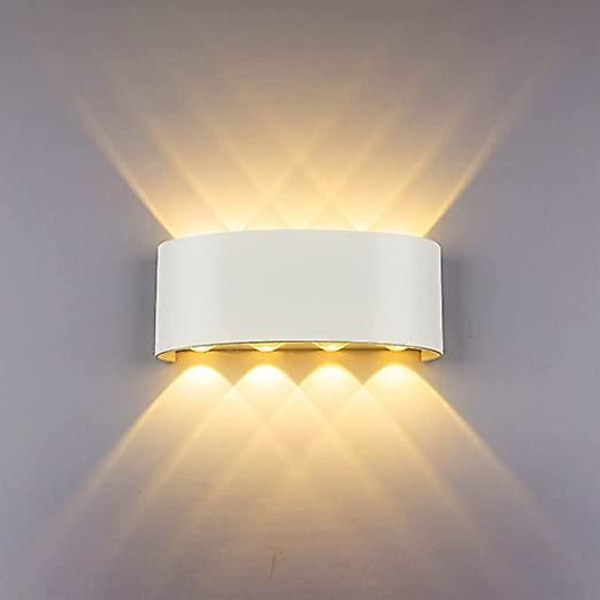 Modern vägglampa 12w led lampa upp ner aluminium led vattentät spotlight nattlampa för rum hall