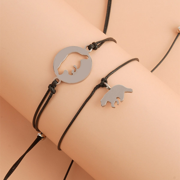 Grattis på födelsedagen Present Liten Björnbjörn Charm Flicka Bästa Vän Armband