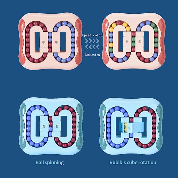 Fidget Spinner Leksaker Roterande Magisk Kubpussel, Hjärnteaser Sud