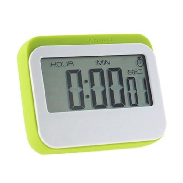 Digital Kitchen Timer With Alarm Clock Stopwatch Large Digits And Loud Alarm（Green）