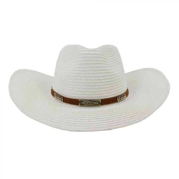 Cowboyhatt kvinner menn western hatt bred brem stropp