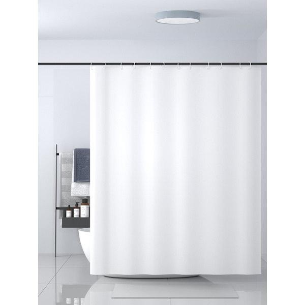 Hvid, 180 * 240cm kobber knaphul med tykke kvalitetskroge, en