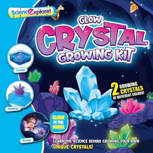 Kristallodlingssats för barn Vibrerande färgad kristall med montrar Diy Stem Educational Projects Science