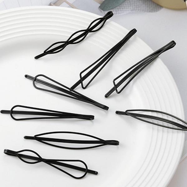 24 kappaletta geometrisiä metallihiusklipsejä Minimalistisia herkkiä hiuspinnejä Metalliset hiusasusteet naisille Päähineet 6 tyyliä