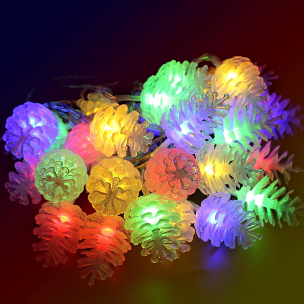 Joulu männynkäpy string valot 40 LED 19.68 jalkaa keiju valot
