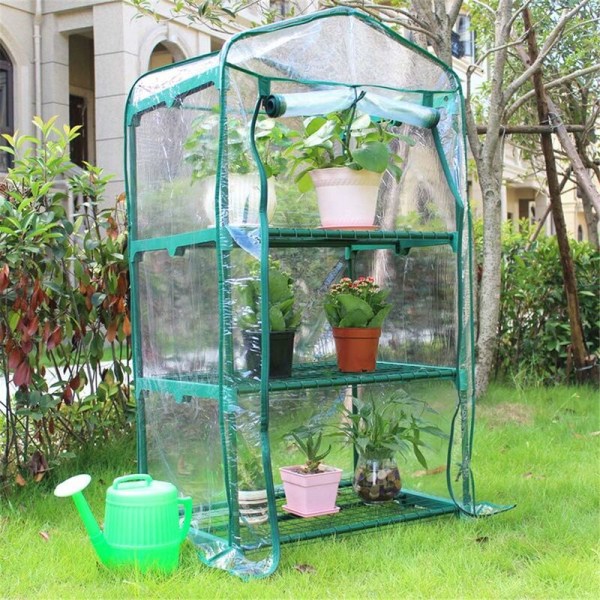 3 Tier PVC Greenhouse Cover - Replacement Mini Garden Greenhouse