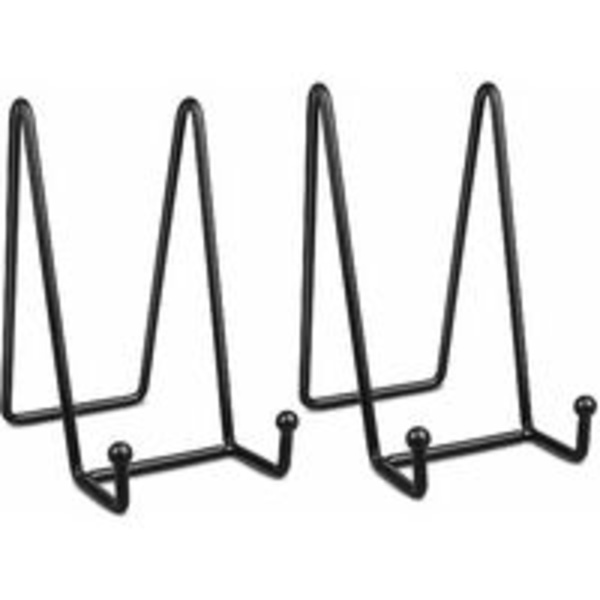 2 stk. 6\" sorte dekorative plakatholdere i metal