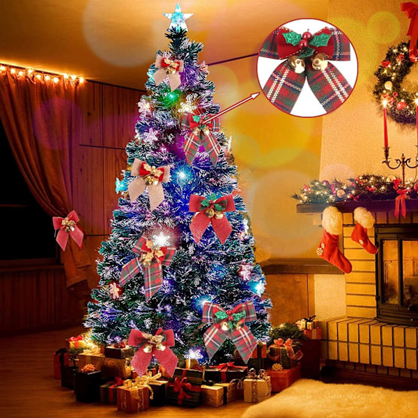 12 stk. julebånd, gavebånd, julefestbånd, julebånd