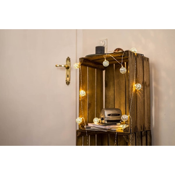 Marockansk LED-ljusslinga – total längd 3 meter 30 lampor 3aa b