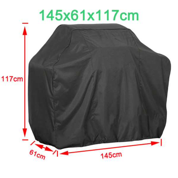 Grill Grill Cover Heavy Duty Vanntett Grill Beskytter Stor 58\"