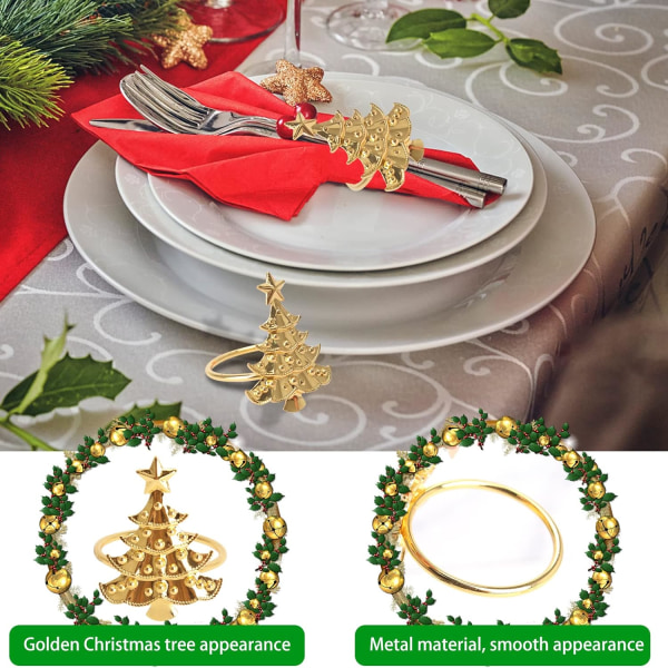 Servettring, 12 st servettringar för jul, servettring, servett