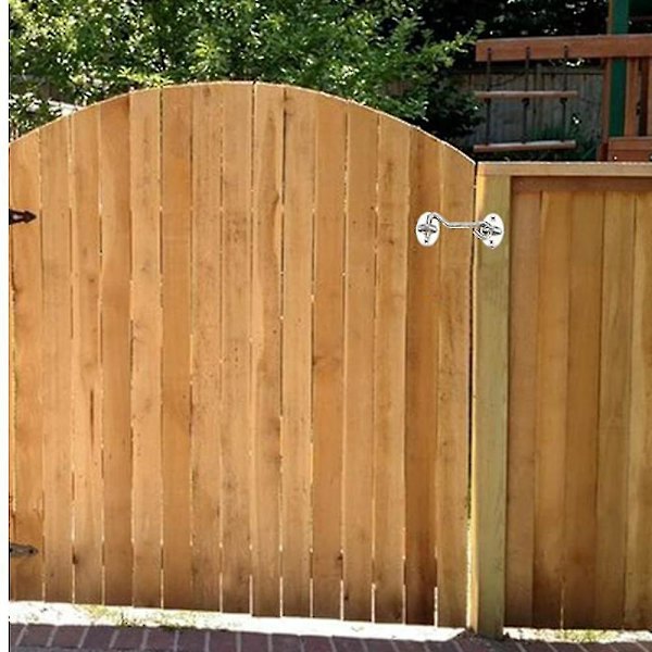 2 stk. 12\" rustfrit stål vindkroge til vinduer - gamle vindkroge - låsekroge - tyverisikre kroge - rustfrit stål vindkroge