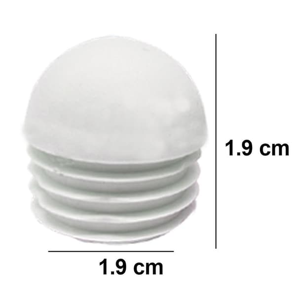 32 stk. rørpropper, runde endestykker, rør, lameller (19mm hvide)