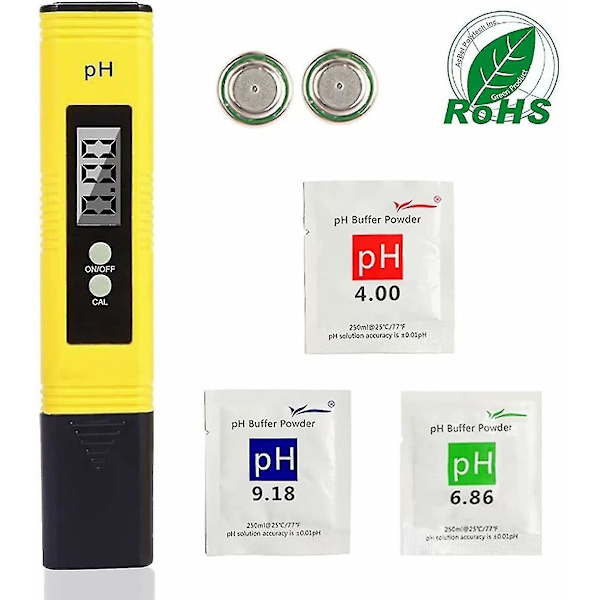 0,01ph opløsning, digitalt ph-meter, Atc ph bærbart vandkvalitetstester