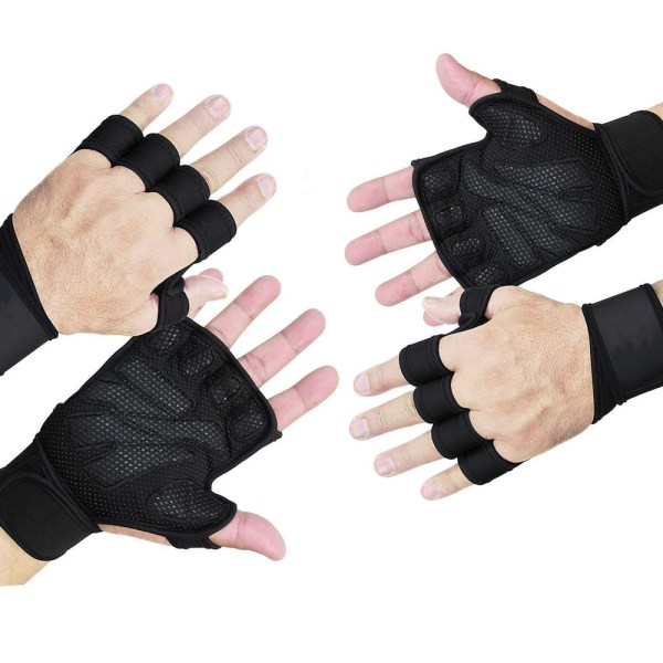 Silicone Thickened Leather Riding Gloves Fitness Gloves Weightlif