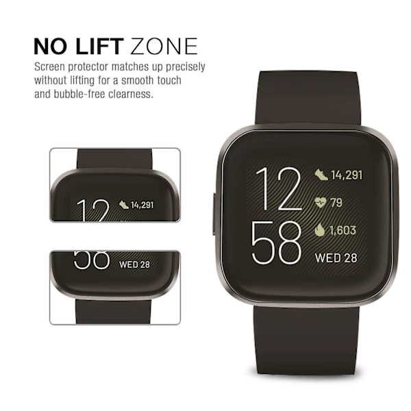 Skärmskydd för Fitbit Versa 2 / Fitbit Versa 2 Se  Våtapplicerad Tpu Plastfilm Anti-bubbla Anti-scratch