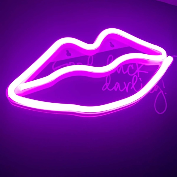 Lepper i form av LED-neonskilt - Romantisk kunst, dekorative neonlys