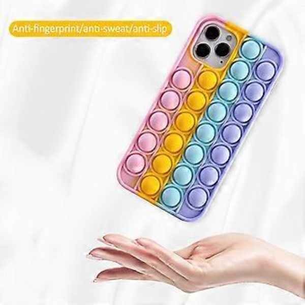 Hauska puhelinkotelo iPhone 12 Pro Maxille, silikoninen Kawaii-sarjakuvahahmo, söpö, ainutlaatuinen, hauska suojakotelo