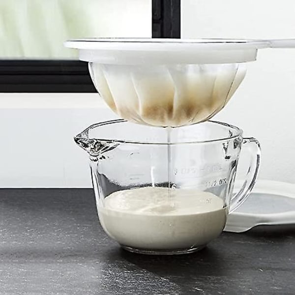 Sojamælk Filter Mesh Sieve Ultra-fint Brudt Væg Baby Juice Lækage Mesh Filter Slag Artefakt Køkken Si (400 mesh)