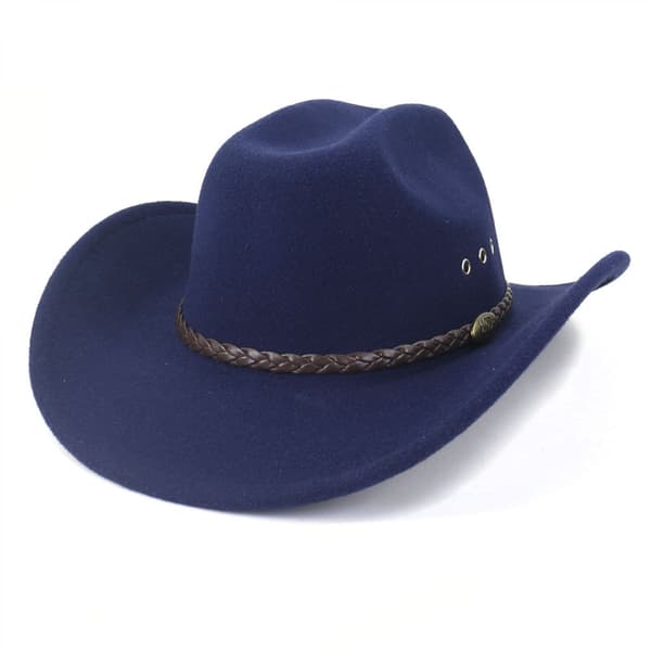 Cowboyhatt kvinner menn western hatt bred brem stropp