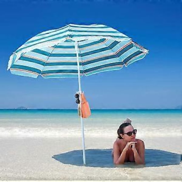 Strandparasol Krog, 2 stk. 4-benet Plastik Hængekrog til Parasol til Håndklæder/Hatte/Tøj/Kamera/Solbriller/Tasker - Holdbar, Egnet til Strand, Campingrejser